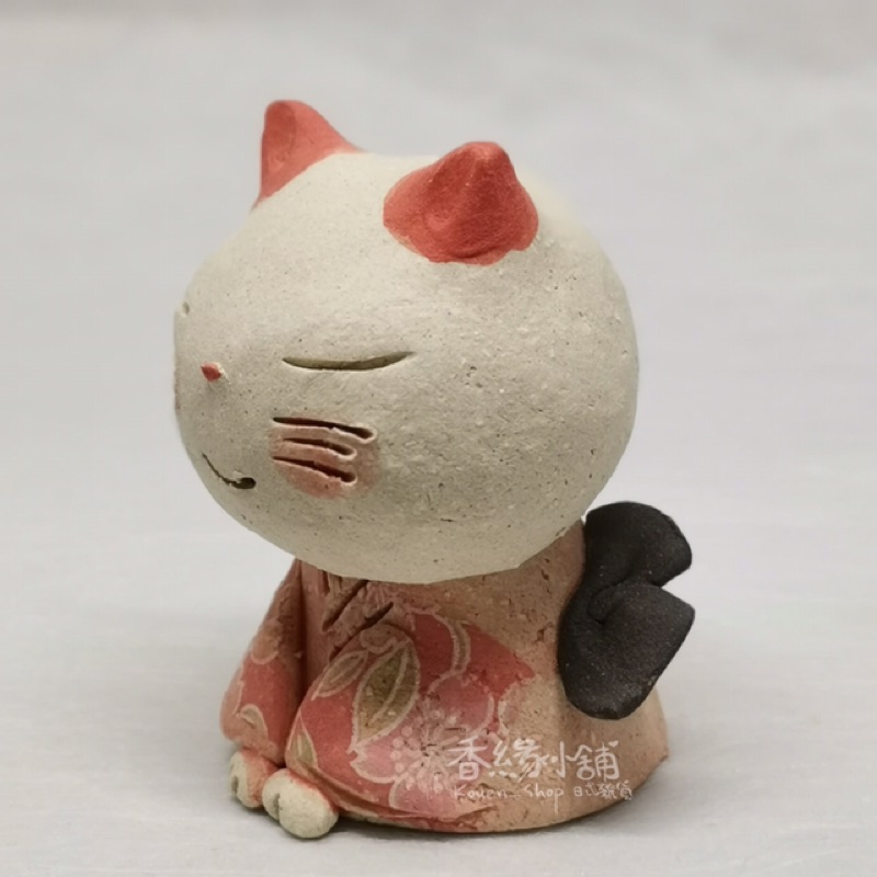 香緣小舖 おいでやす貓咪 和風迎賓萌貓咪 陶製和風置物飾品 蝦皮購物