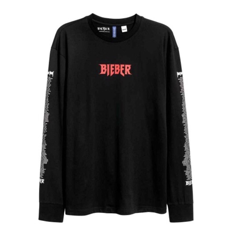 【Monster 2】H&amp;M 《 Purpose Tour 》 長袖T恤 Staff Justin Bieber 小賈斯