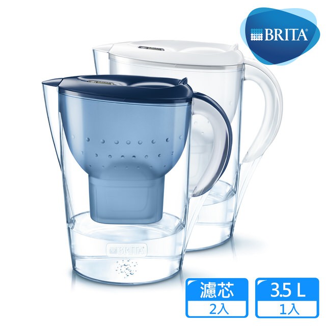 【全新轉售】德國BRITA 3.5公升Marella馬利拉濾水壺+1入MAXTRA Plus濾芯(共2芯)