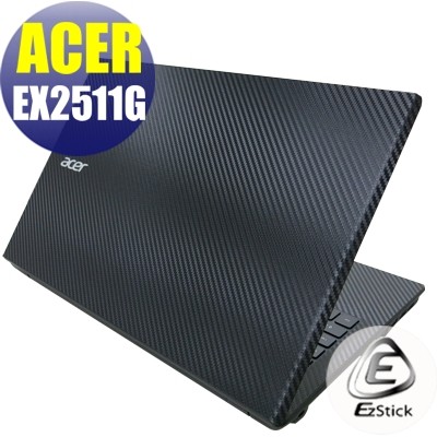 【Ezstick】ACER EX2511G EX25811G Carbon黑色立體紋機身貼 (含上蓋、鍵盤週圍)