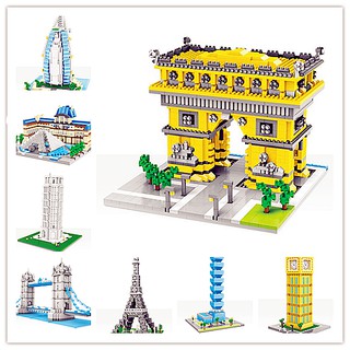 積木 WISE HAWK智鷹大型世界建築模型積木 900+pcs 景點建築物 小顆粒 [S168]含發票