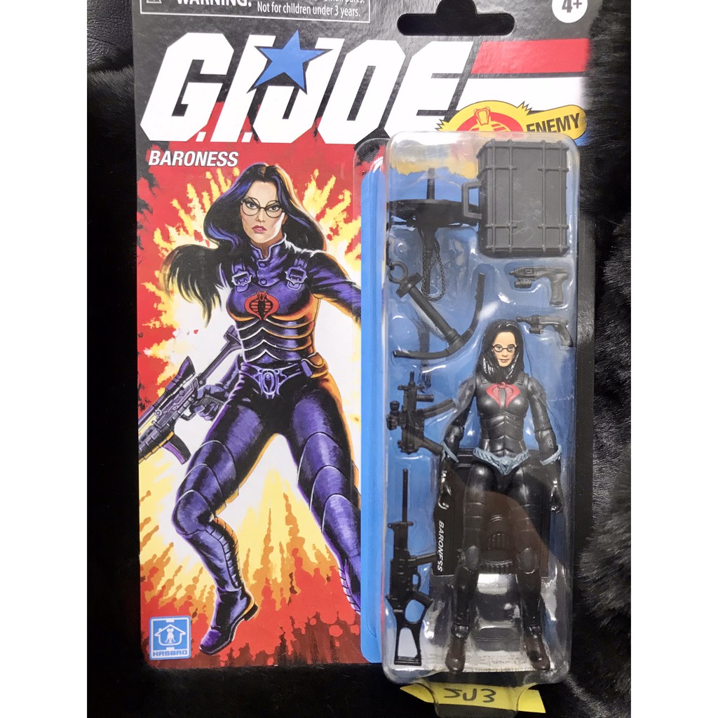 👍價格均含稅【Hasbro孩之寶】男爵夫人 3.75吋 經典複刻人物可動  精英系列 G.I. joe 特種部隊-273