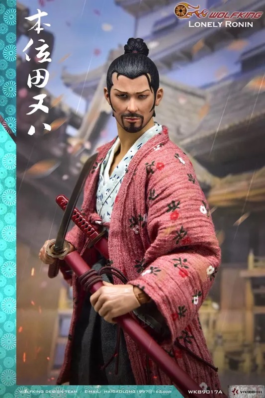 Wolfking Wk017a 1 6 孤獨的浪人本位田又八可動人偶浪人劍客 蝦皮購物