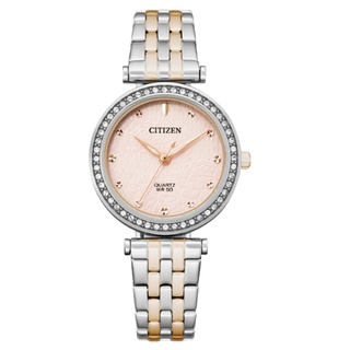 CITIZEN星辰LADY'S 仙女時尚女系列優雅不鏽鋼錶(ER0218-53X)粉30.0mm