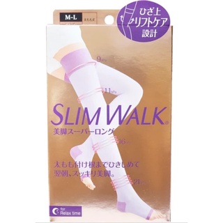 日本美腿襪-SLIMWALK孅伶 5重拉提美腿襪 壓力襪(大腿包覆款 無包臀)