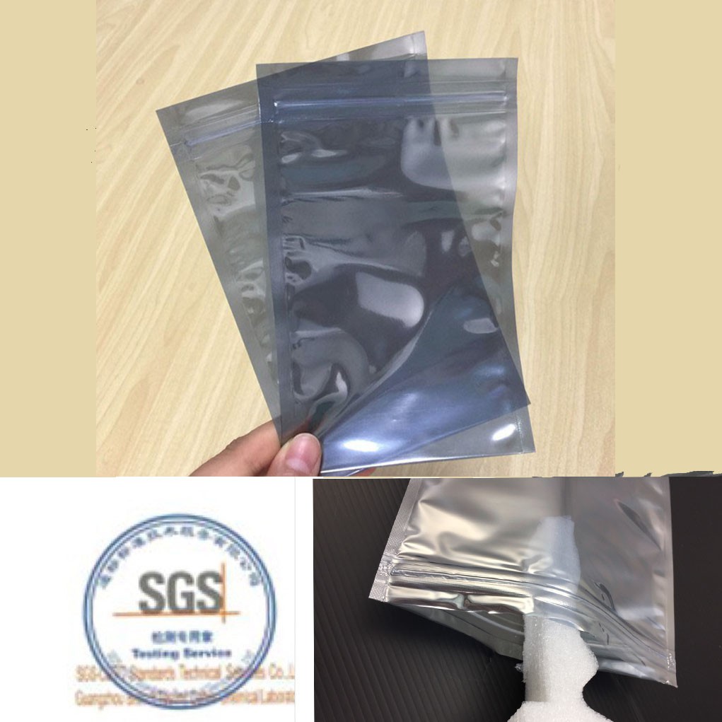 8x12cm(1包20入)防靜電袋加厚密封袋 夾鏈袋電子產品元件包裝袋 優質全新CPP電子靜電劑PET三層複合材料