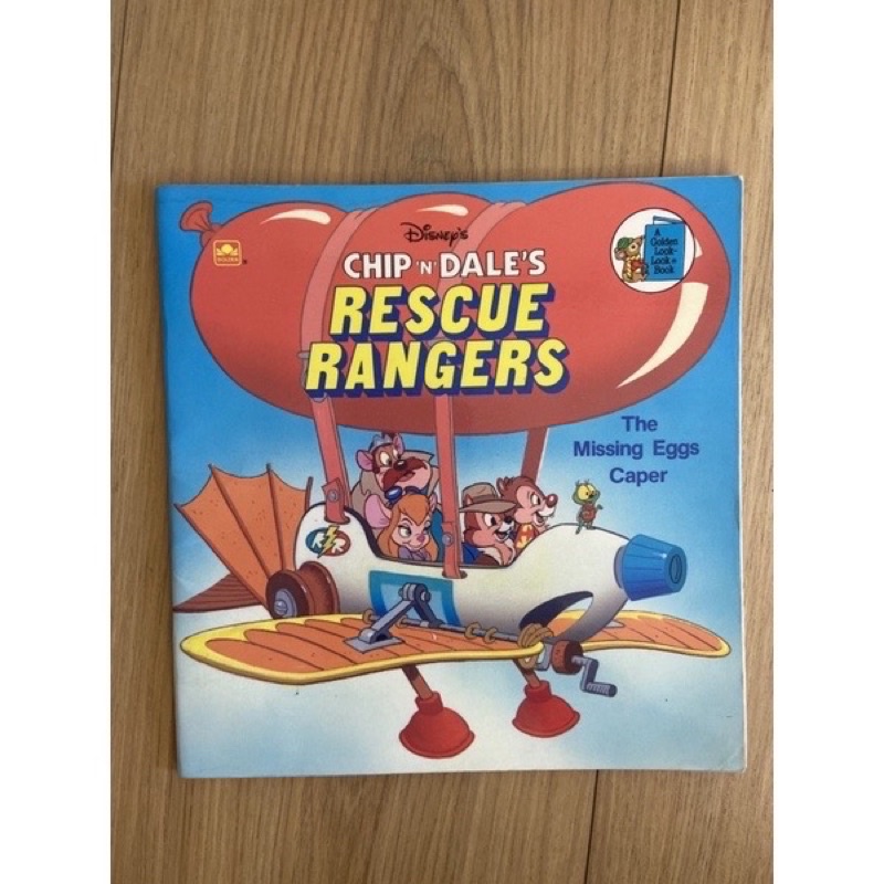 古繪本 迪士尼 奇奇蒂蒂 Chip’n’Dale rescue rangers 早期商品 英文繪本 故事書 童書
