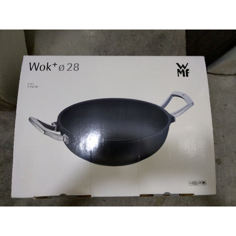 全新 WMF 鑄鐵炒鍋 28cm 含鍋蓋