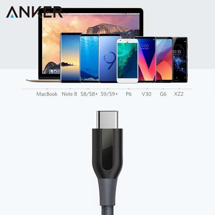 找東西Anker傳輸充電線Powerline+尼龍編織USB-C轉USB充電線3公尺數據同步線充電數據線A82670A1