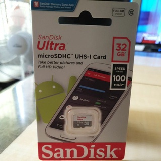 SANDISK 32G ULTRA 100MB/s microSD UHS-I 記憶卡