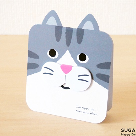 SUGAI WORLD Cat's Nose It/ Siver x White/ 20入/造型便利貼 eslite誠品