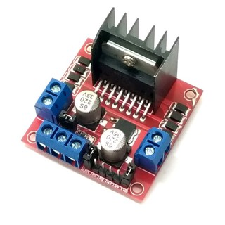 L298N馬達驅動模組 可控制直流電機 步進馬達 適用樹莓派Arduino智慧車機器人 紅