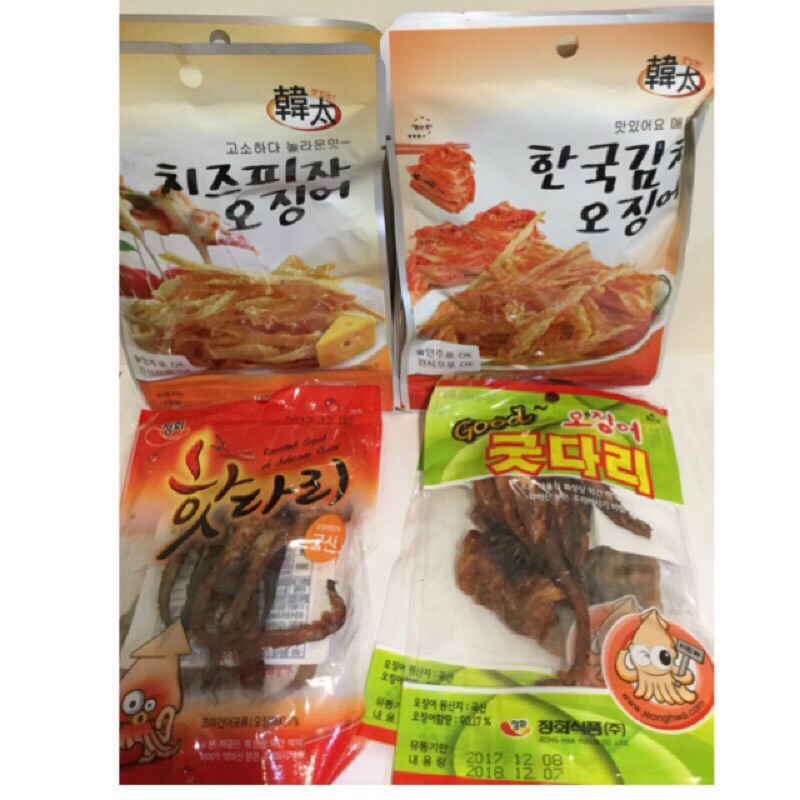 韓太韓式超口感烤魷魚腳 韓式勁道辣烤魷魚腳 韓式泡菜魷魚絲 起司披薩魷魚絲 蝦皮購物