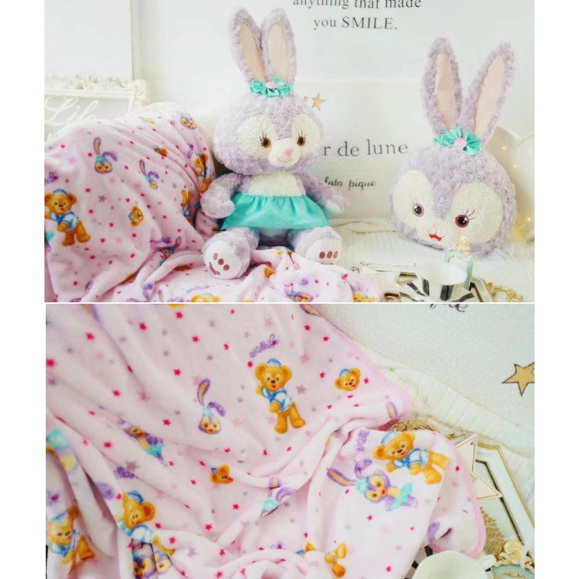 🍭MeowZ.喵莉🎀　迪士尼達菲熊兔子娃娃玩偶　　雪莉梅熊 抱枕 毯子 空調毯 毛巾 毛毯
