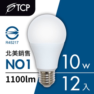 【TCP】LED 節能燈泡-10W白光(12入)
