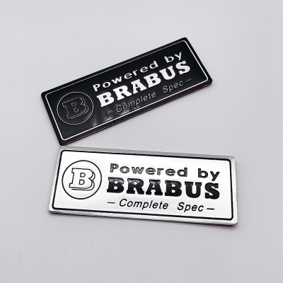 Brabus emblem 汽車貼紙的鋁雕刻貼紙