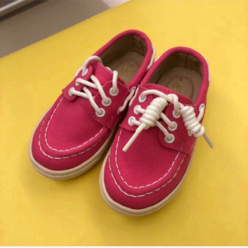 全新 富發牌 帆船鞋/童鞋, size 15, 桃紅色