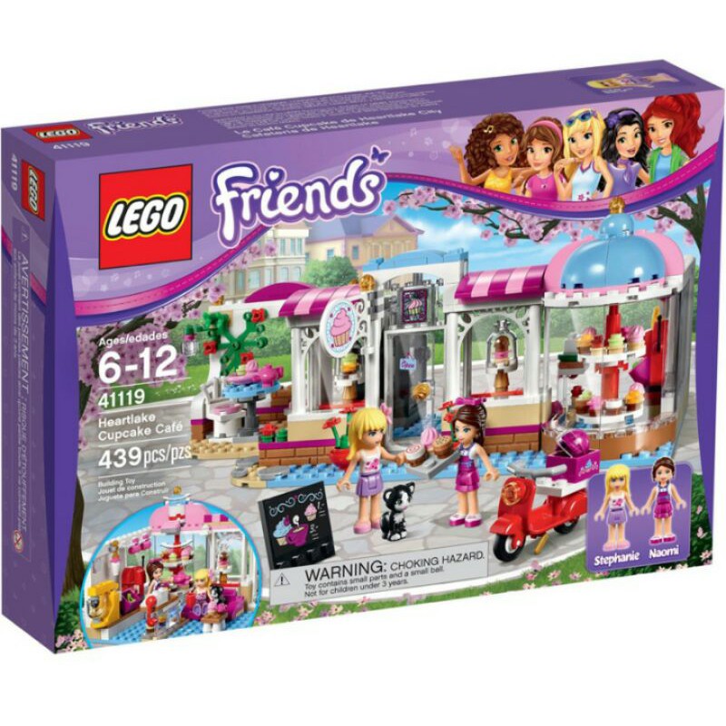 (膠帶有鬆脫)LEGO 樂高 41119 Friends 女孩系列 心湖城蛋糕咖啡廳