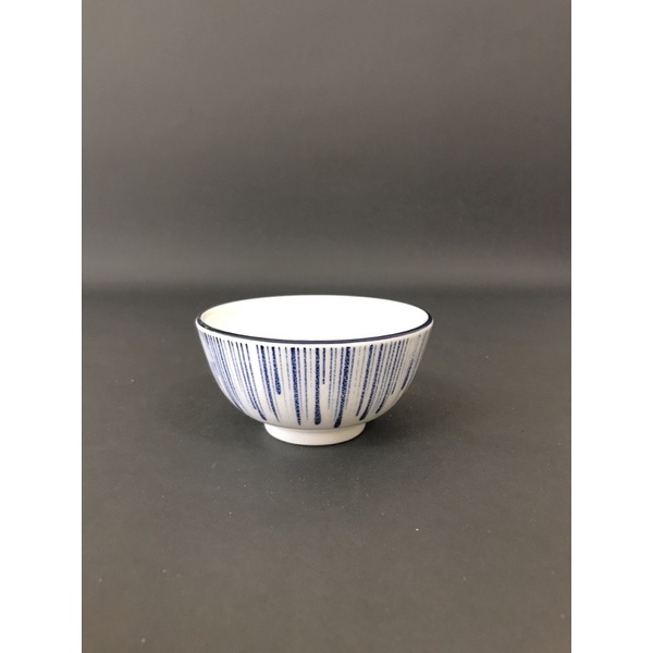 東昇瓷器餐具=大同強化瓷器藍十草4吋小湯碗 P1259-149