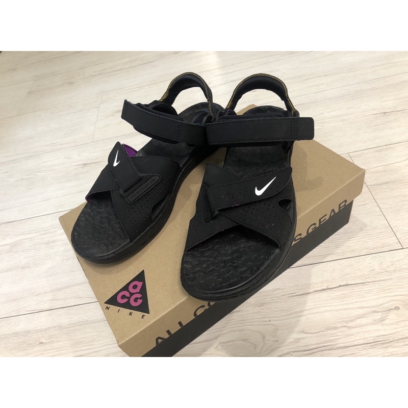 CANDICEINUSA |  Nike ACG Air Deschutz 涼鞋 黑紫 vivid 台灣購入 us 9