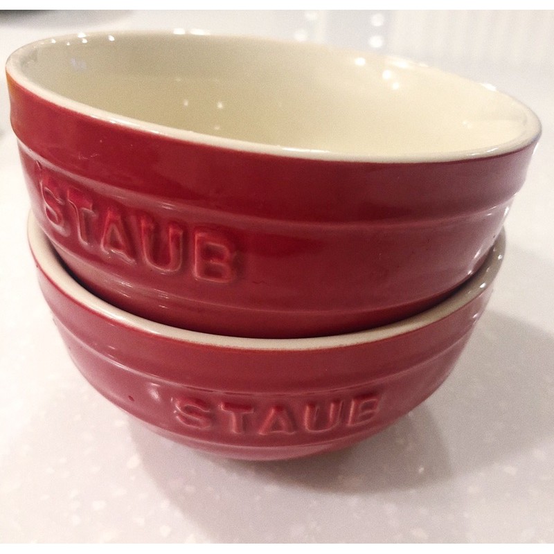 Staub 圓型陶瓷碗 12CM 櫻桃紅