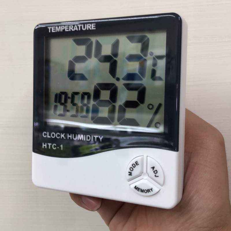 LCD電子濕度 溫度 時間顯示器 公司貨 再送電池！