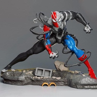 [3d 打印服務] Venom X Sipiderman Marvel 模型與塑料材料 - 16cm 高