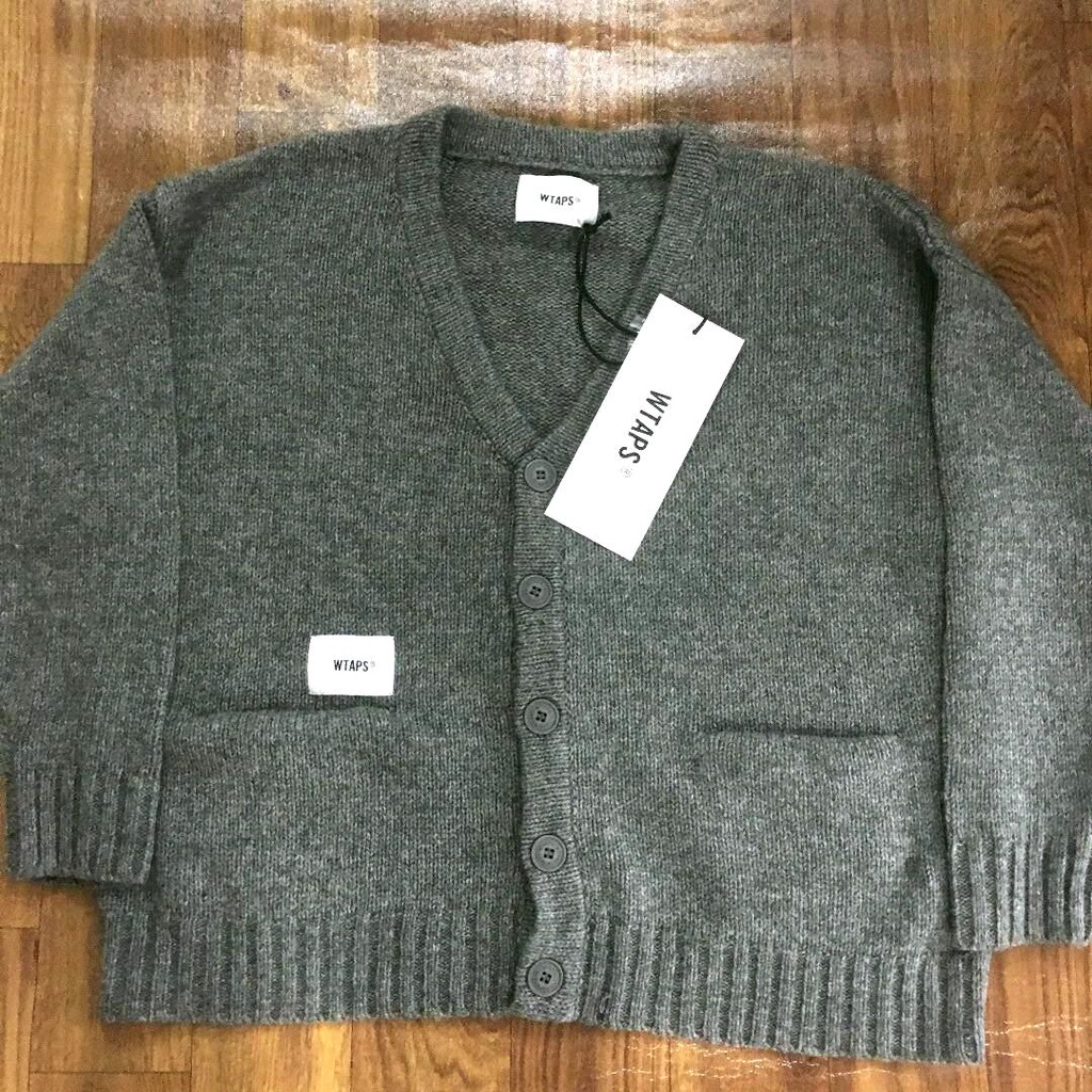 WTAPS】ダブルタップス カーディガン PALMER ウール オリーブ