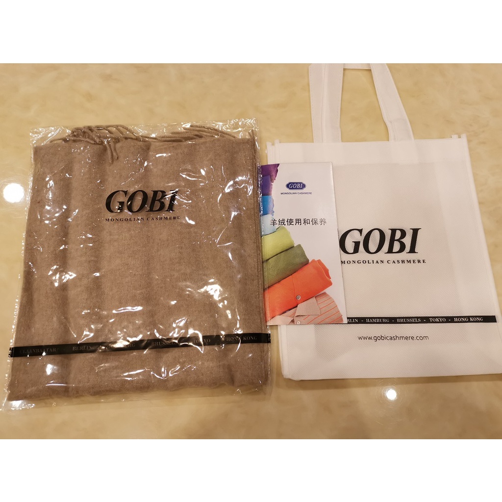 加長款 GOBI 100%喀什米爾純羊毛披肩圍巾 尾牙過年送禮