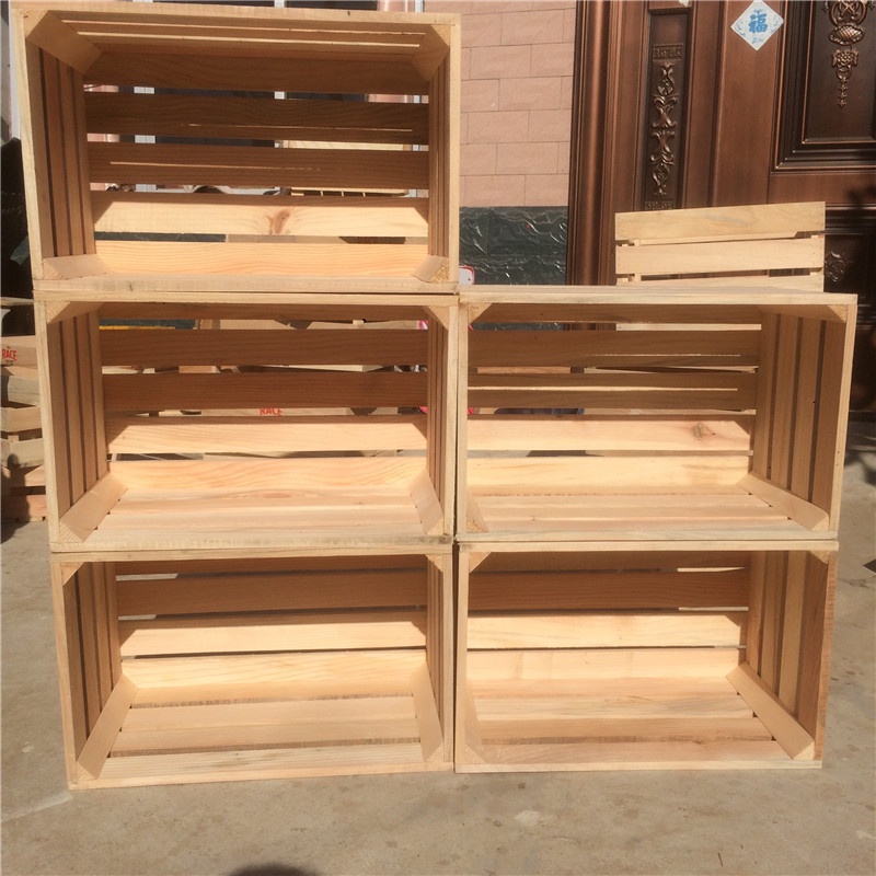 【高品質】架盒✳木箱箱復古木箱儲物木條箱收納超市陳列木框裝飾木箱1