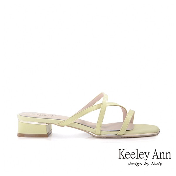 Keeley Ann 交叉帶低跟拖鞋(1312581)