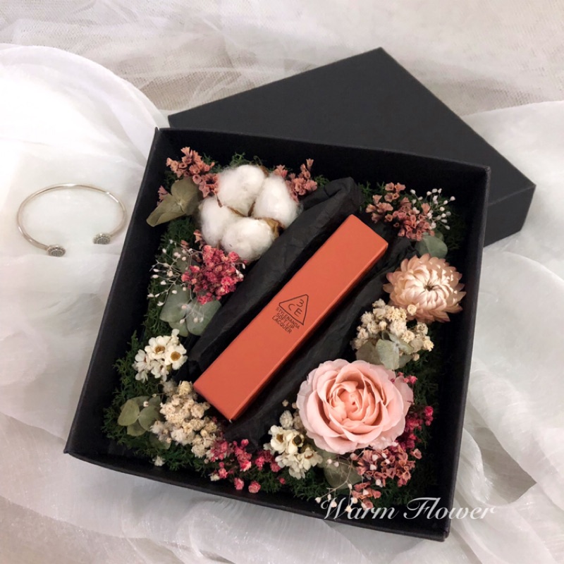 溫和柔軟玫瑰花永生乾燥花盒 情人節禮物 告白 生日 賀禮 永生花 乾燥花 不凋花 蝦皮購物