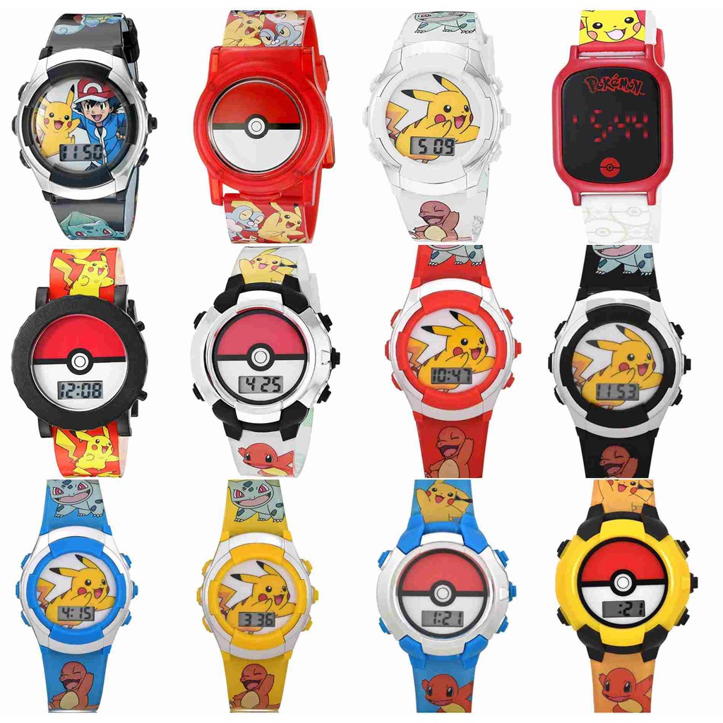 預購  會發光❤️正版❤️美國專櫃 寶可夢 POKEMON 皮卡丘 男童 兒童 學習手錶  電子手錶