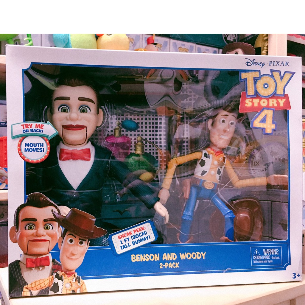 預購 玩具總動員4 班森阿本胡迪二入組toy Story 4 Benson And Woody 蝦皮購物