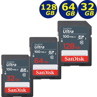 SanDisk 16G 32G 64G 128G 灰色 SDHC SDXC Ultra UHS 100MB 相機記憶卡