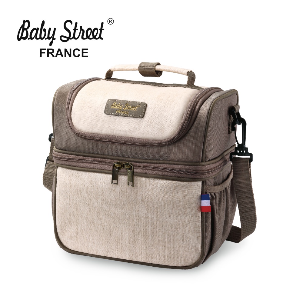 Baby Street FRANCE 雙揹式母乳保冷袋(附冰磚2入) E-BS-B001