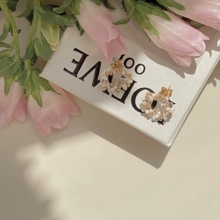 •Chuckle•氣質優雅串珠小圈925純銀耳環 bright beans earrings