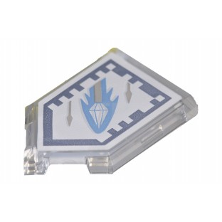 公主樂糕殿 LEGO 樂高 72001 未來騎士 盾牌 鑽石矛 印刷磚 透明 22385pb103 C027