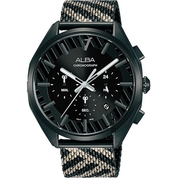 【ALBA 雅柏】限量東京街頭計時手錶-42mm VD53-X374SD(AT3H07X1)