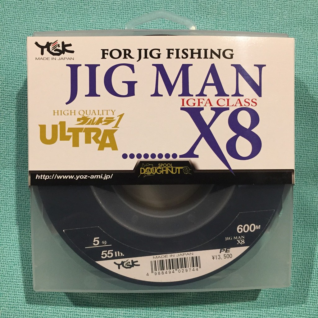 ❖天磯釣具❖600米 日本製YGK JIG MAN ULTRA X8 8股PE色線
