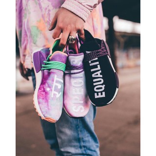 現貨全新 Adidas NMD 菲董 Pharrell Williams Hu Holi 綠紫 梵文水彩 粉紫 黑紫