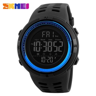 Skmei 1251 時尚 LED 數字戶外男士運動手錶多功能防水鬧鐘計時數字手錶