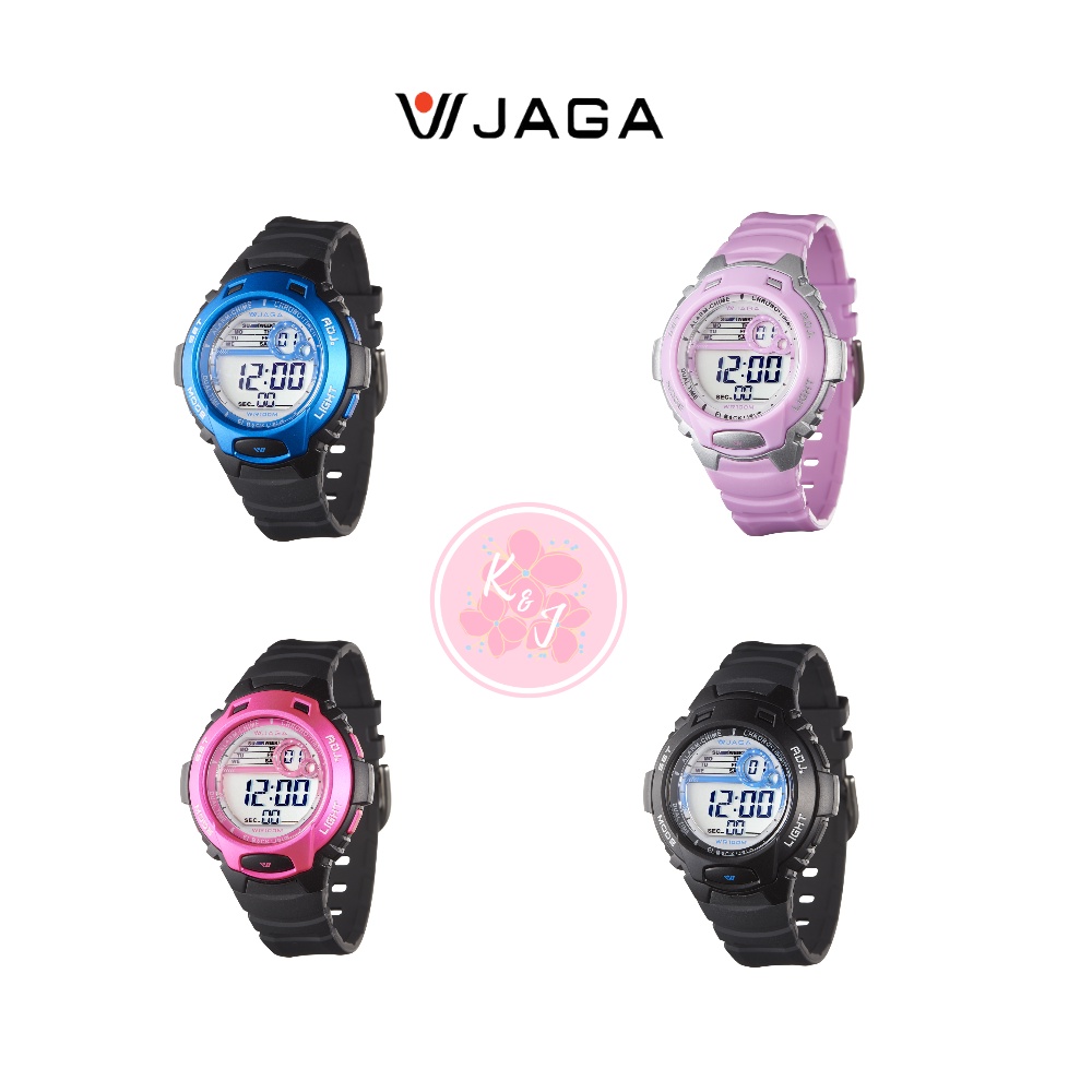【JAGA捷卡】 冷光電子錶 Digital Watch K&amp;J SHOP 台灣廠商 學生錶  防水錶 游泳錶 M969