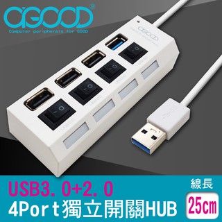 【A-GOOD】USB3.0+2.0 4port HUB