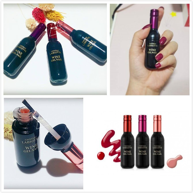 &lt;現貨&gt;☞指尖也要微醺LABIOTTE WINE GEL NAIL紅酒瓶類光療指甲油