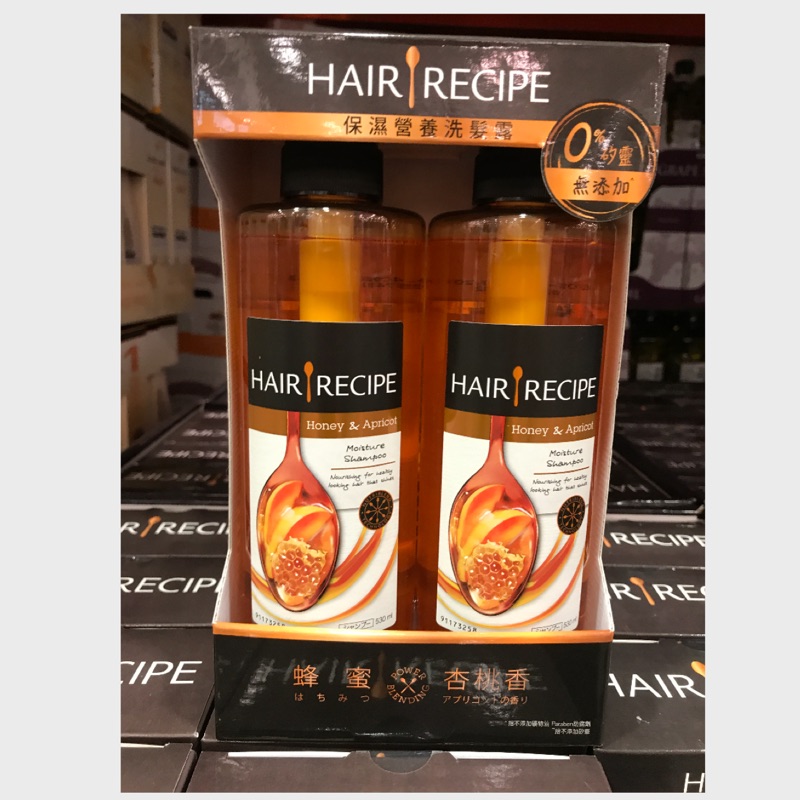 好市多hair Recipe 蜂蜜杏桃洗髮露 蝦皮購物
