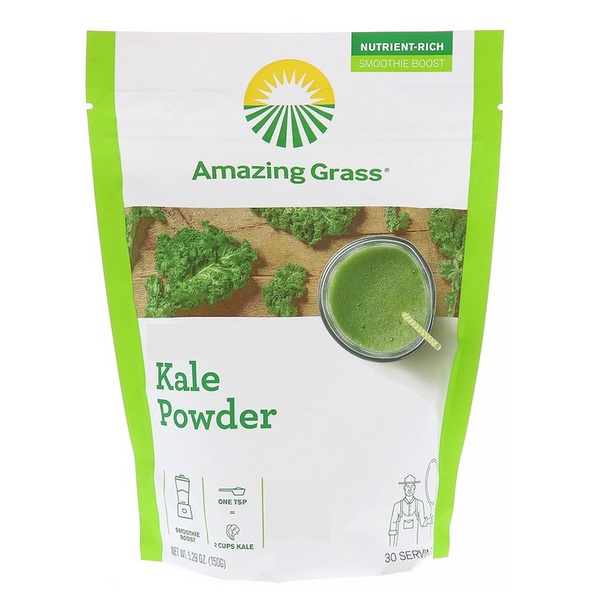 Amazing Grass, 羽衣甘藍粉  Kale Powder, 5.29 oz (150 g) 羽衣甘藍