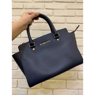 正品🇺🇸 Michael Kors MK 防刮皮革 Selma 手提 斜背 兩用包 耳朵包