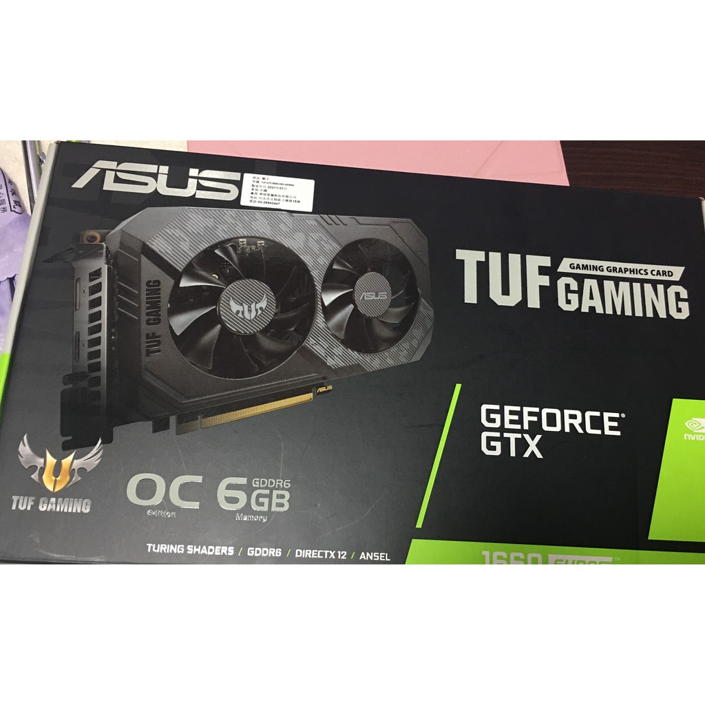 華碩 TUF-GTX1660S-O6G-GAMING