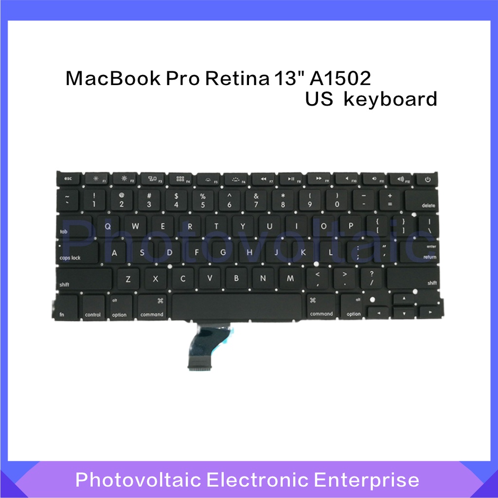 【全新現貨】適用於Macbook Pro Retina A1502鍵盤US（小回車）鍵盤背光螺絲2013 -2015年